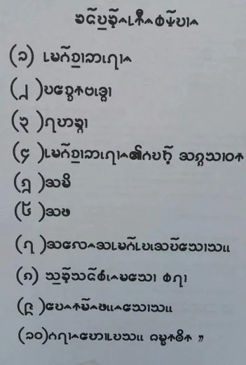 Textbooks for the Teaching of “Northern” Pa-O (Shan State) and “Southern” Pa-O (primarily Mon State), produced by the local LCCs, with the support of the MoE and Mon State government, respectively.
