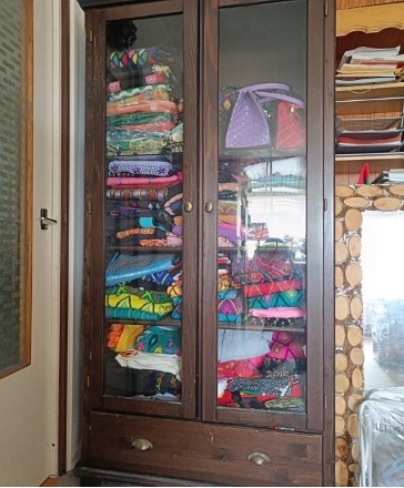 Kachin participant’s living room, showcasing a wardrobe.